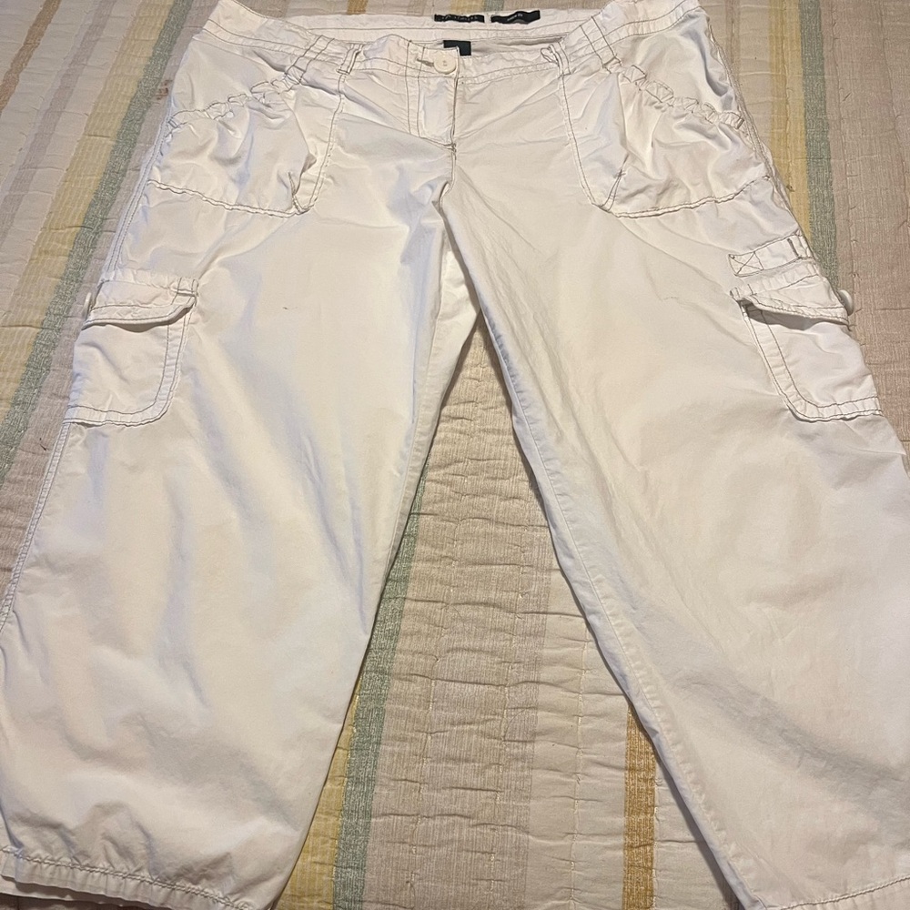 The Limited Cream Cargo Pants